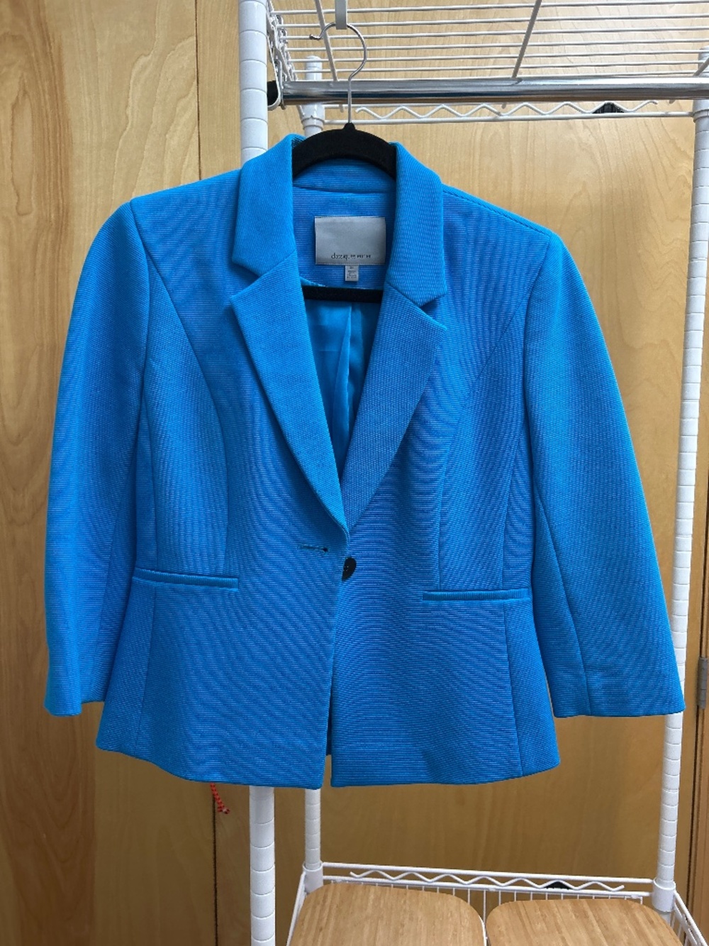 Classiques blue 3/4 sleeve dressy blazer/jacket size XS